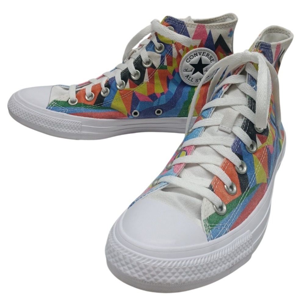 Converse Chuck Taylor‎ All Star Hi Tops  White/Multi 2021 - 170822C / 7M - 9W - Picture 7 of 11